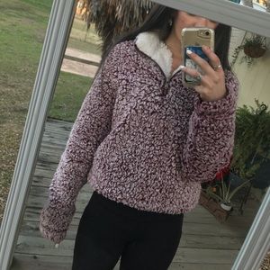 Purple/Maroon Sherpa